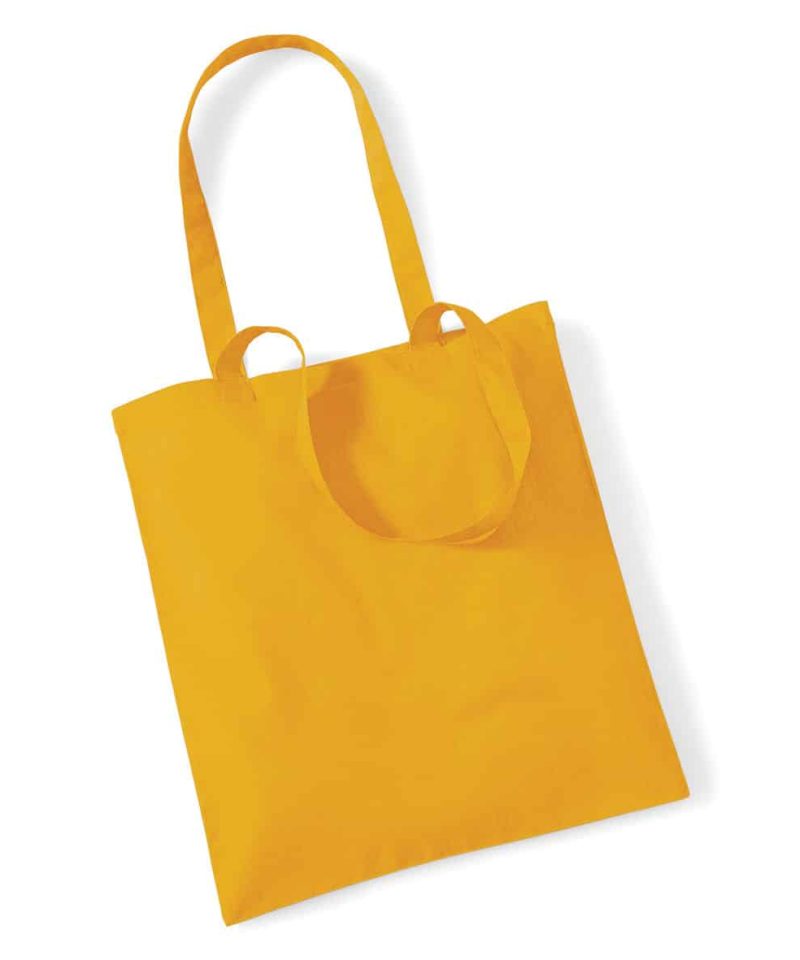 Shopper in cotone Manici Lunghi Westford Mill W101 78 Shopper in cotone Manici Lunghi W101 mostarda