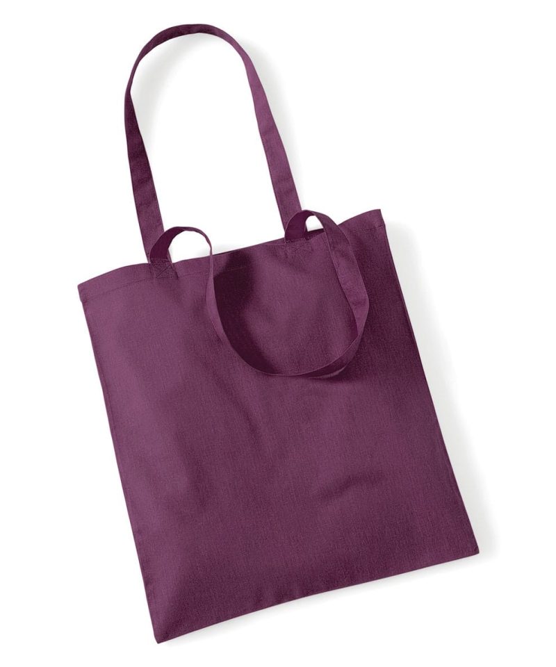Shopper in cotone Manici Lunghi Westford Mill W101 68 Shopper in cotone Manici Lunghi W101 prugna