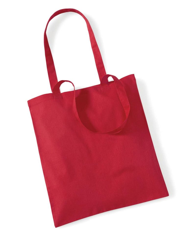 Shopper in cotone Manici Lunghi W101 rosso classic