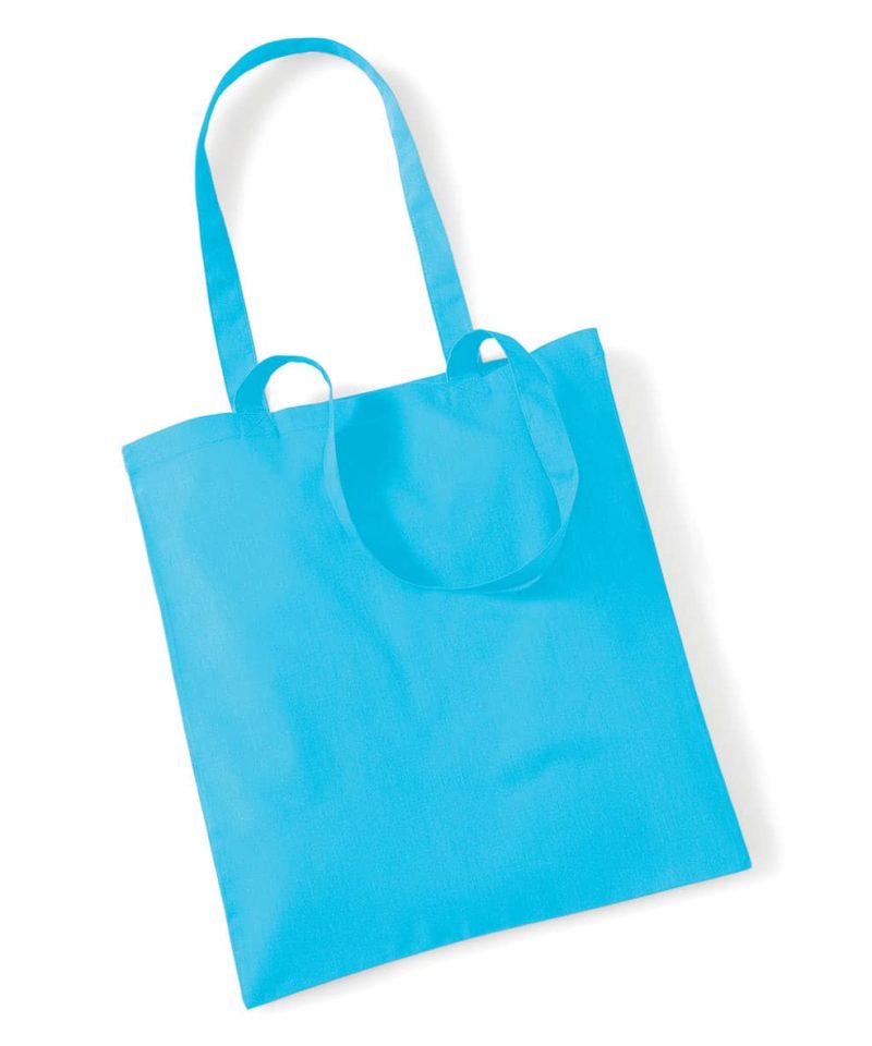 Shopper in cotone Manici Lunghi Westford Mill W101 73 Shopper in cotone Manici Lunghi W101 turchese