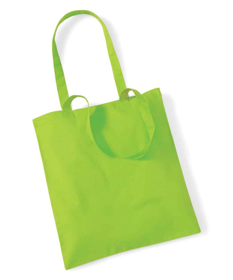 Shopper in cotone Manici Lunghi Westford Mill W101 61 Shopper in cotone Manici Lunghi W101 verde lime