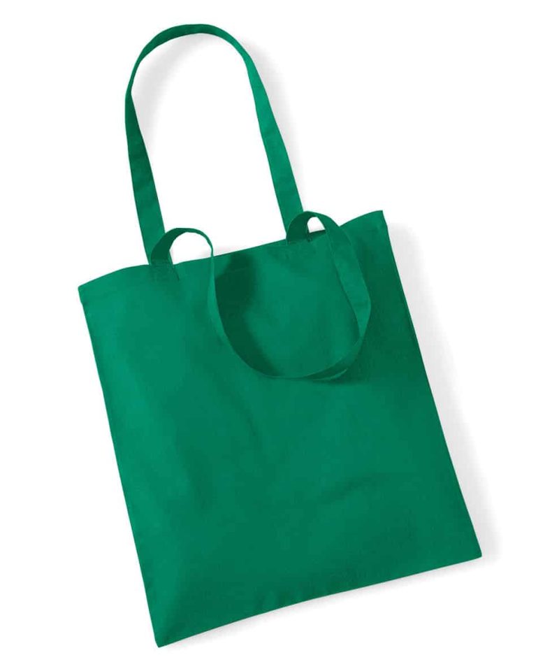 Shopper in cotone Manici Lunghi Westford Mill W101 60 Shopper in cotone Manici Lunghi W101 verde prato
