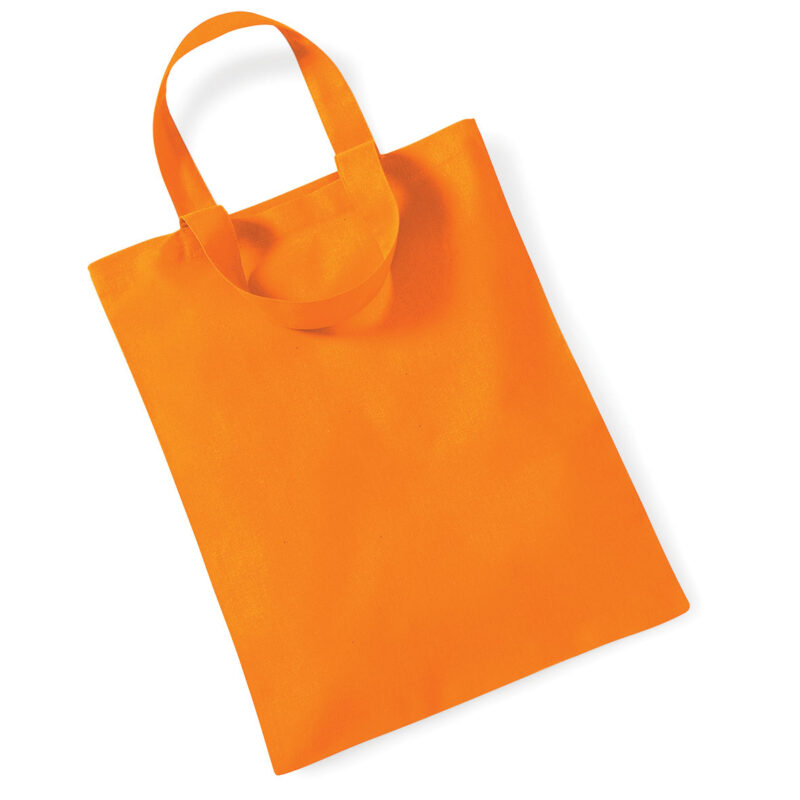 Shopper in cotone Piccola 26x32,5cm Arancio