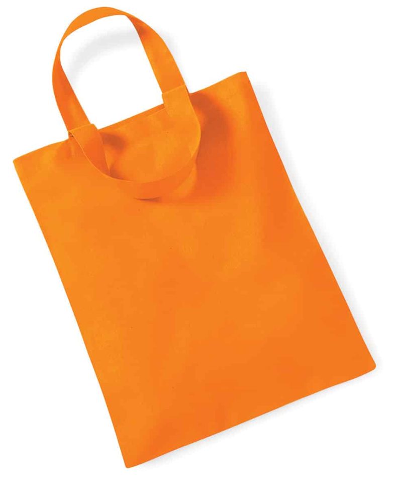 Mini Shopper in cotone Westford Mill W104 14 Shopper in cotone Piccola 26x32,5cm Arancio