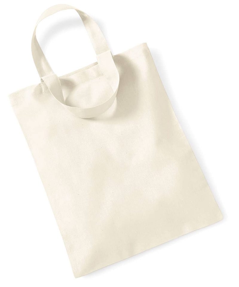Mini Shopper in cotone Westford Mill W104 11 Shopper in cotone Piccola 26x32,5cm Naturale