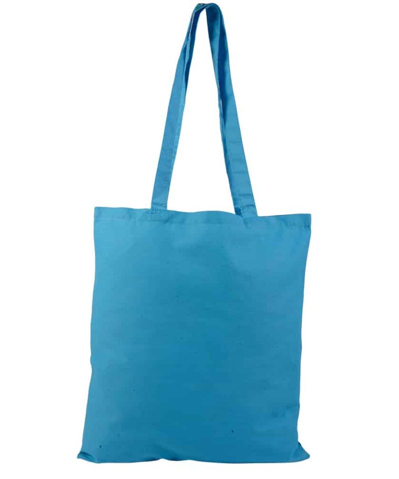 Shopper in cotone manici Lunghi 15145 Turchese