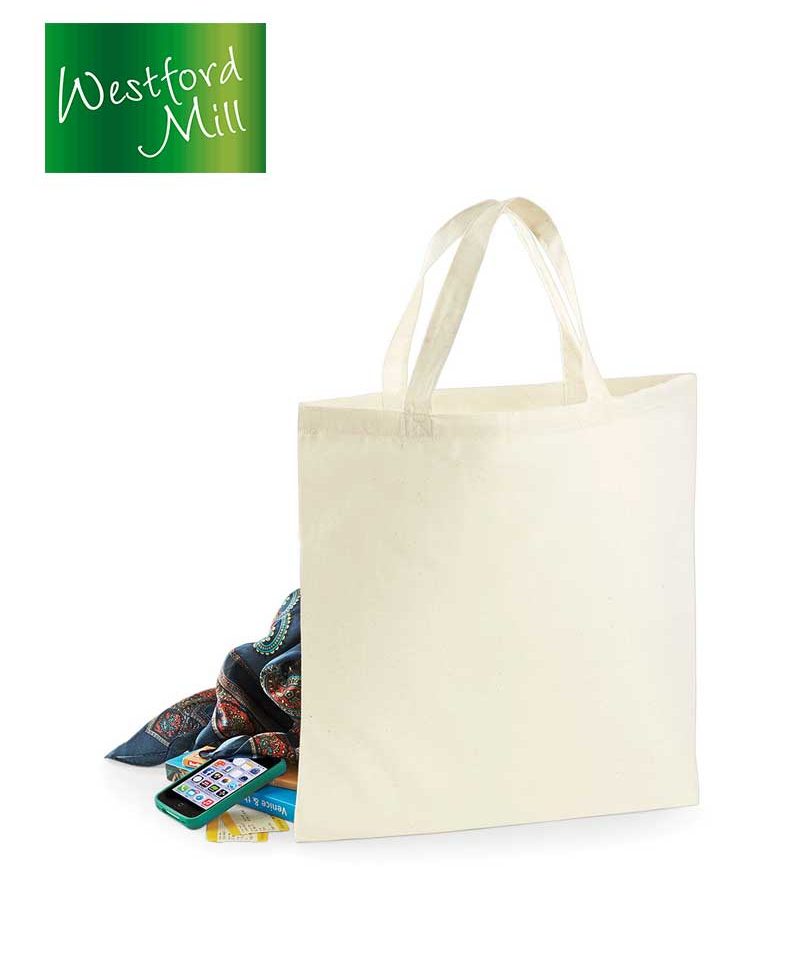 Shopper Cotone Manici Corti Westford Mill W100