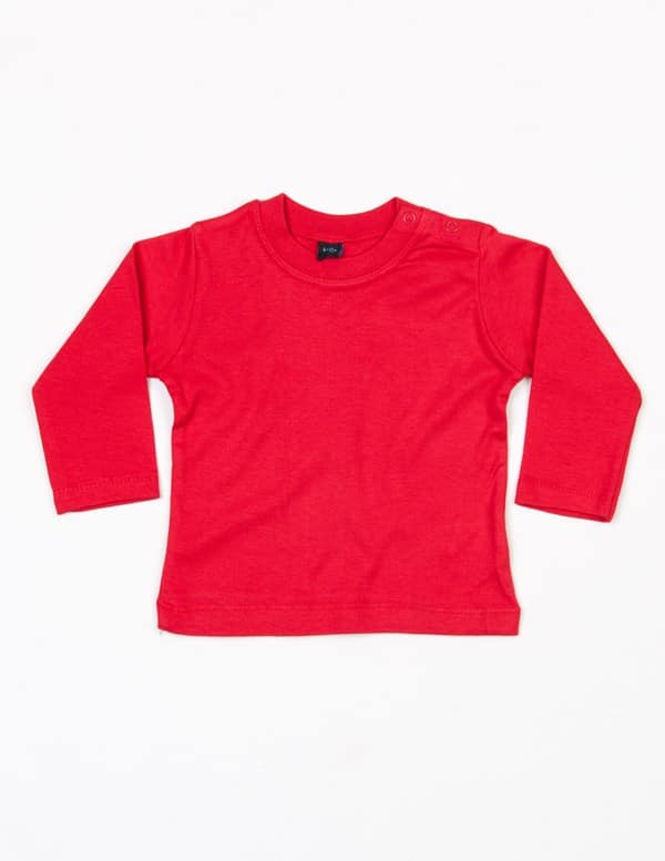 T-shirt-Baby-Neonato-Manica-Lunga-MABZ11-ROSSO