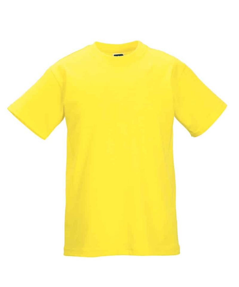 T shirt Bambino Manica Corta JE150B Giallo