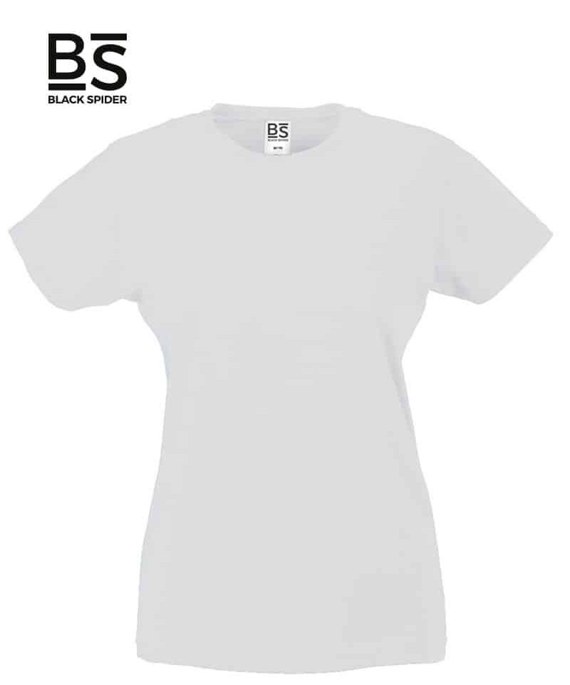 T-shirt Donna Manica Corta 150g Black Spider BSW150 19 T-shirt-Donna-Manica-Corta-150g-Black-Spider-BSW150-Bianco