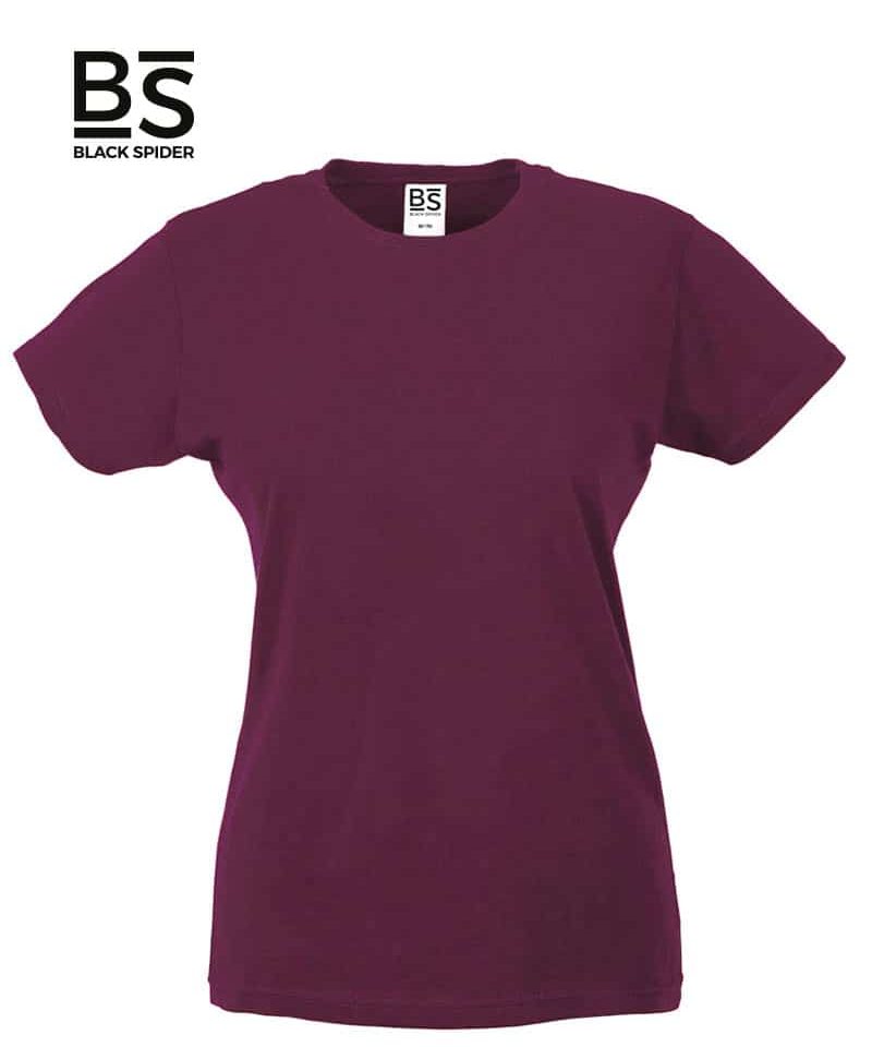 T-shirt Donna Manica Corta 150g Black Spider BSW150 31 T-shirt-Donna-Manica-Corta-150g-Black-Spider-BSW150-Bordeaux