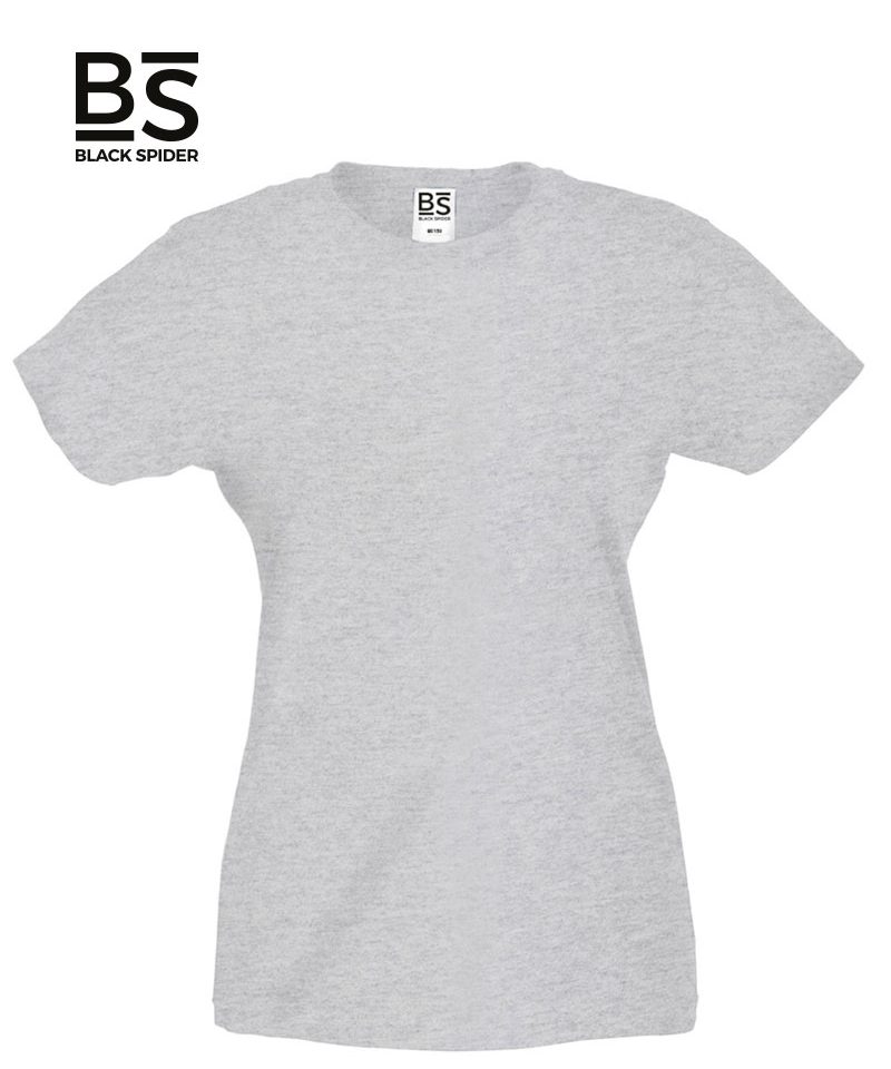 T-shirt Donna Manica Corta 150g Black Spider BSW150 28 T-shirt-Donna-Manica-Corta-150g-Black-Spider-BSW150-Grigio-Melange