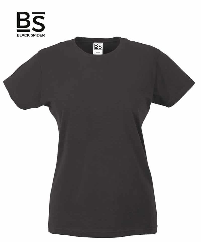 T-shirt Donna Manica Corta 150g Black Spider BSW150 27 T-shirt-Donna-Manica-Corta-150g-Black-Spider-BSW150-Grigio-Scuro