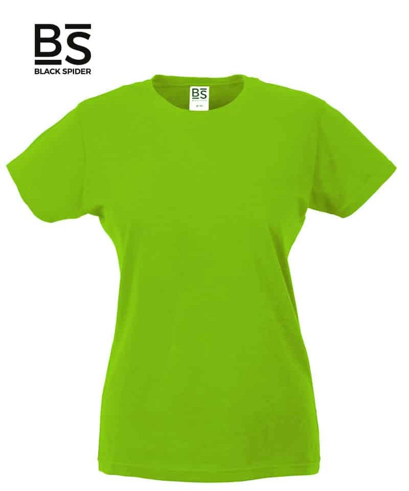 T-shirt Donna Manica Corta 150g Black Spider BSW150 22 T-shirt-Donna-Manica-Corta-150g-Black-Spider-BSW150-Verde-Lime
