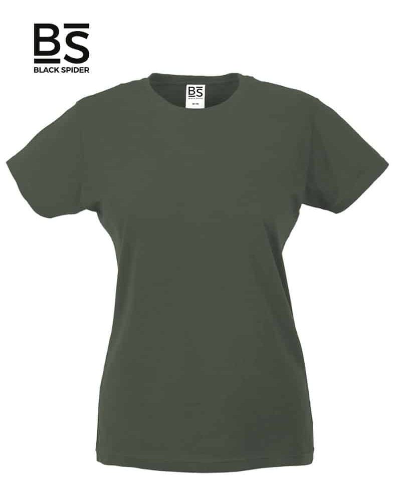 T-shirt Donna Manica Corta 150g Black Spider BSW150 21 T-shirt-Donna-Manica-Corta-150g-Black-Spider-BSW150-Verde-Oliva