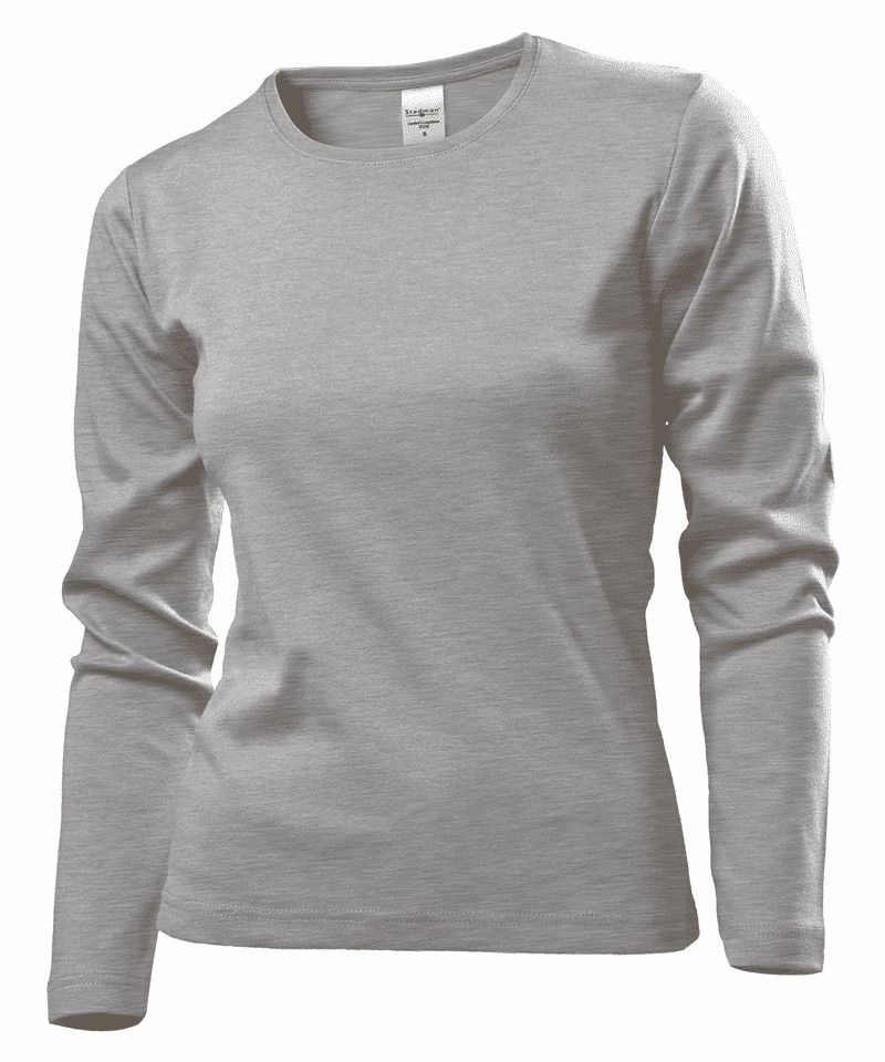 T-shirt Donna Manica Lunga Girocollo Pesante ST2140