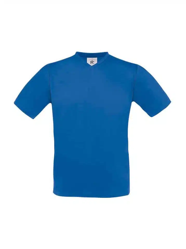 T-shirt Uomo Collo V B&C Collection BCTU006 blu royal