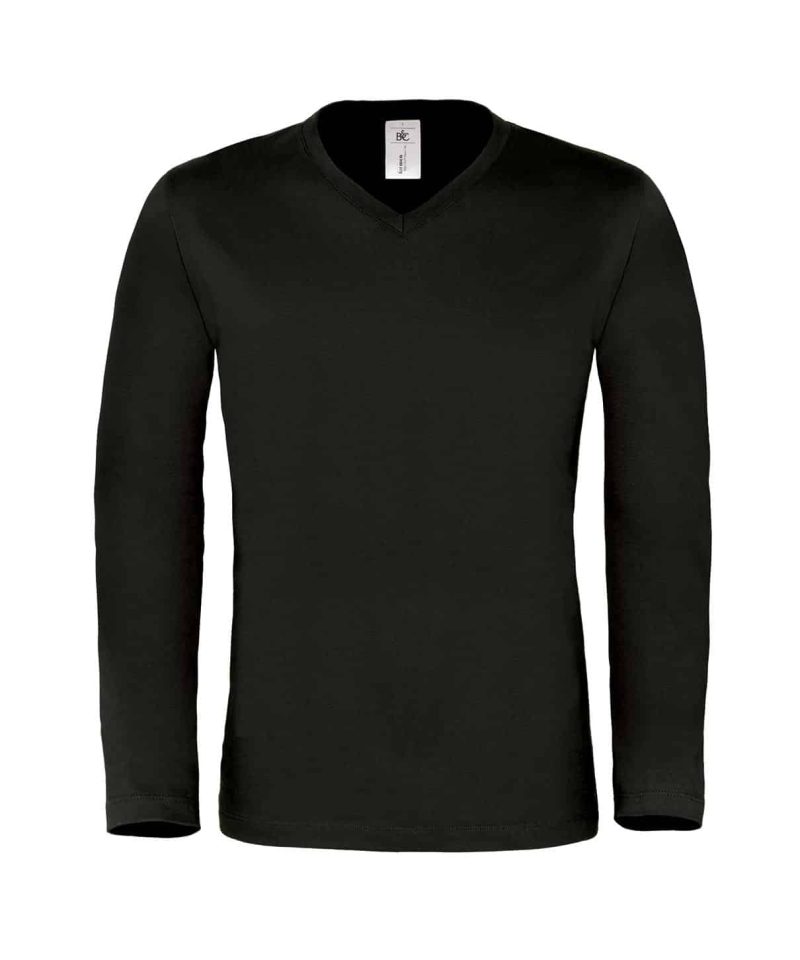 T-shirt uomo manica lunga collo V BCTM061 6 T-shirt uomo manica lunga collo V BCTM061