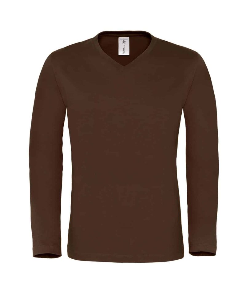 T-shirt uomo manica lunga collo V BCTM061 4 T-shirt uomo manica lunga collo V BCTM061