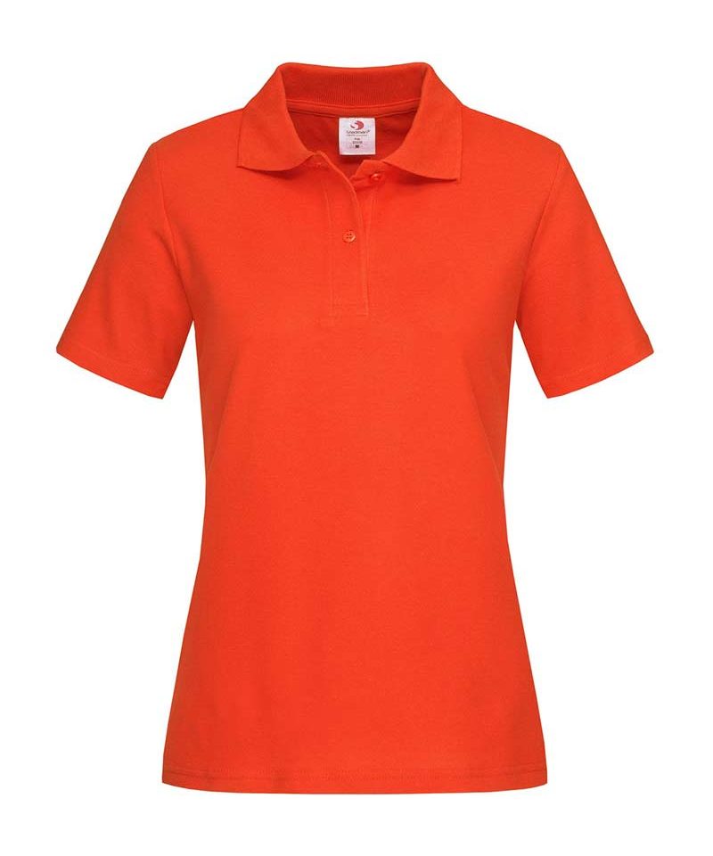 Polo Donna Manica Corta 100% cotone Stedman ST3100 32 polo-Donna-manica-corta-Stedman-ST3100-arancio-brilante