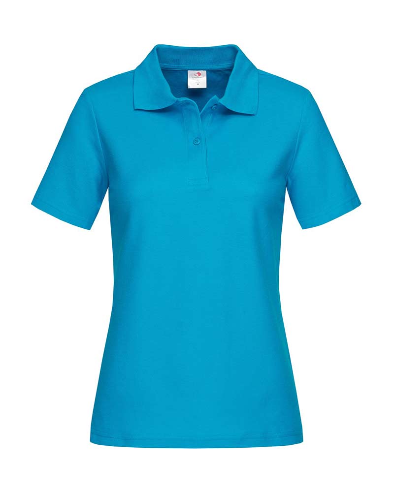 Polo Donna Manica Corta 100% cotone Stedman ST3100 13 polo-Donna-manica-corta-Stedman-ST3100-blu-oceano