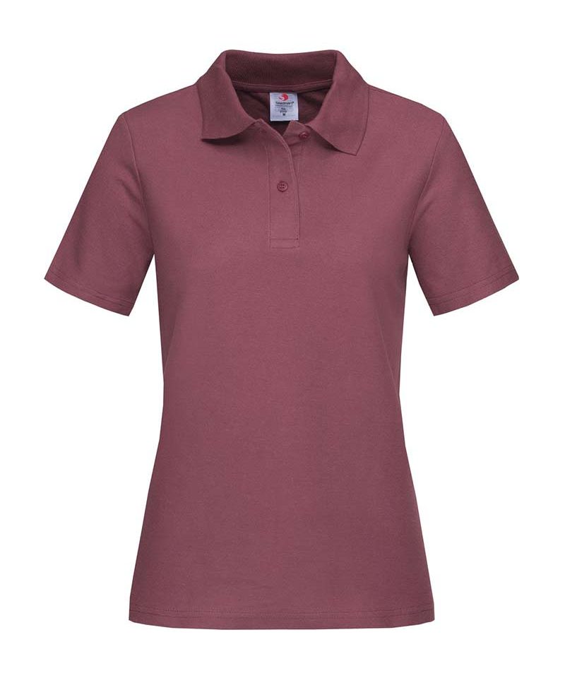Polo Donna Manica Corta 100% cotone Stedman ST3100 26 polo-Donna-manica-corta-Stedman-ST3100-bordeaux