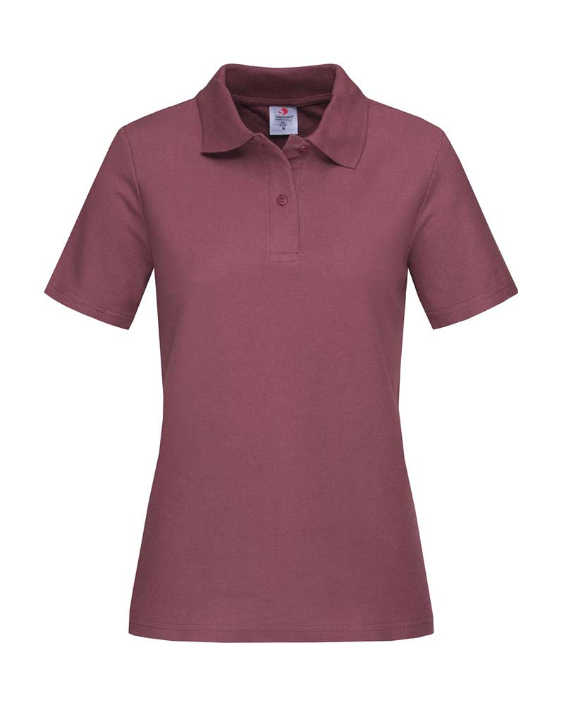 Polo Donna Manica Corta 100% cotone Stedman ST3100 11 polo-Donna-manica-corta-Stedman-ST3100-bordeaux