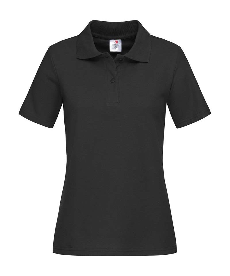 Polo Donna Manica Corta 100% cotone Stedman ST3100 23 polo-Donna-manica-corta-Stedman-ST3100-nero
