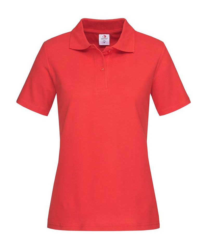 Polo Donna Manica Corta 100% cotone Stedman ST3100 21 polo-Donna-manica-corta-Stedman-ST3100-rosso