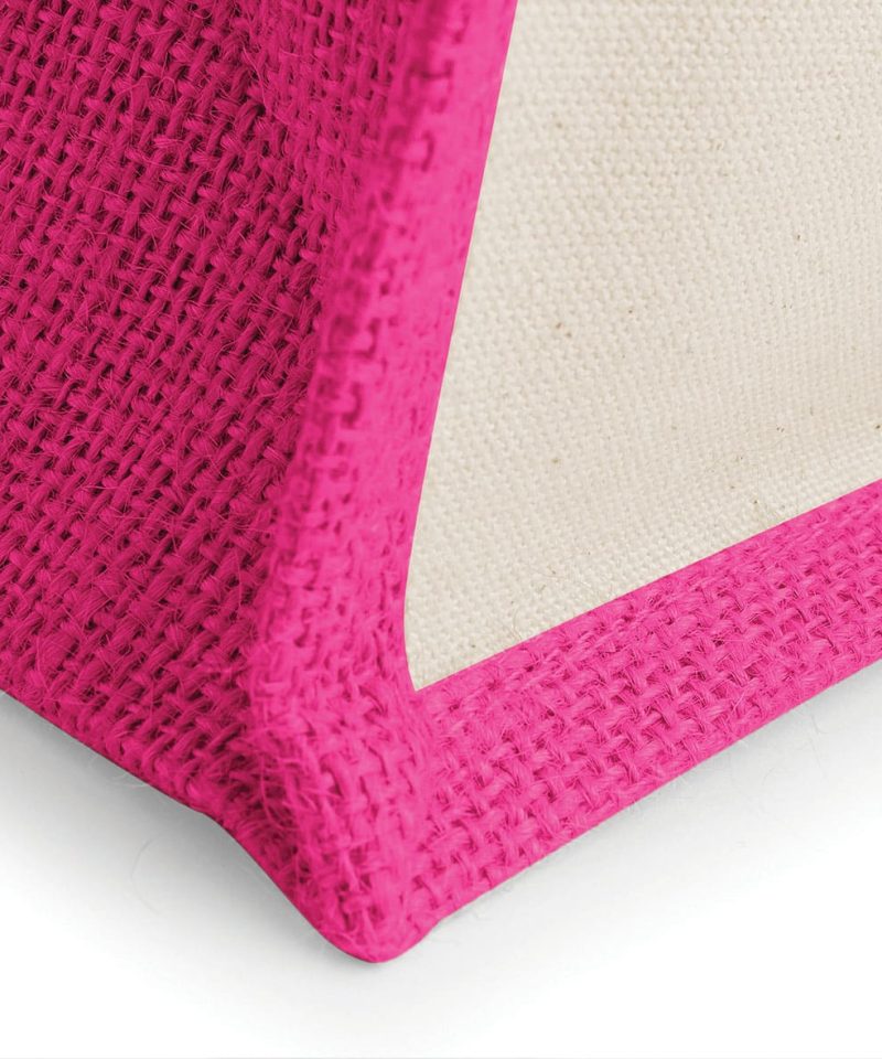 Shopper Bicolore in Juta 30x30x19cm Westford Mill W421 13 Shopper Bicolore in Juta 30x30x19cm Westford Mill W421 fucsia angoli
