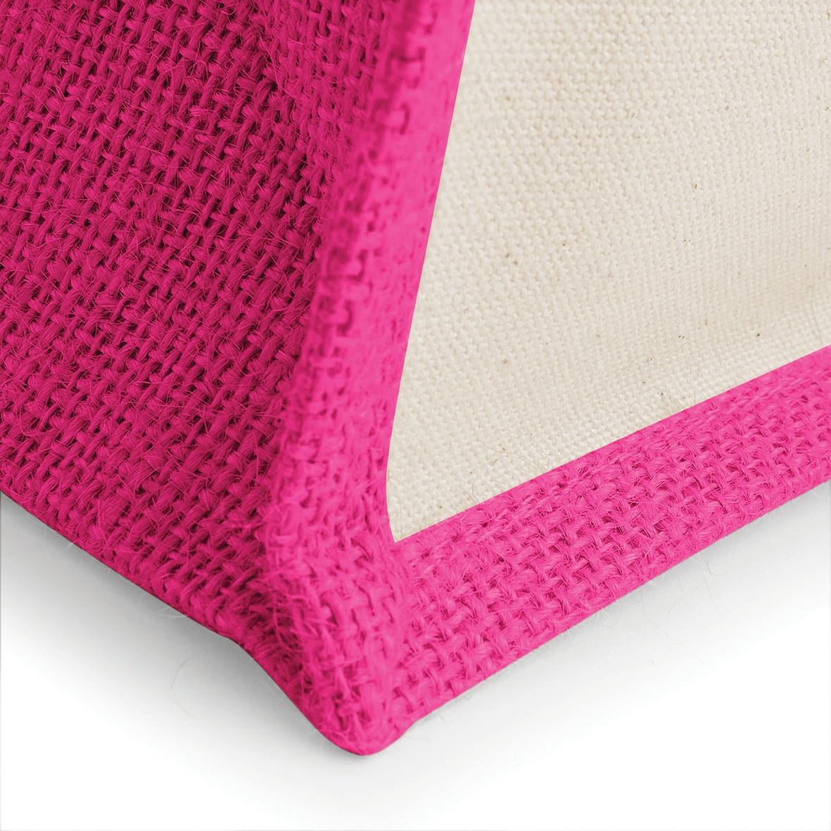 Shopper Bicolore in Juta 30x30x19cm Westford Mill W421 fucsia angoli