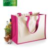 Shopper Bicolore in Juta 42x33x19cm Westford Mill W422 1 Shopper Bicolore in Juta 42x33x19cm W422 fucsiaShopper Bicolore in Juta 42x33x19cm W422 fucsia