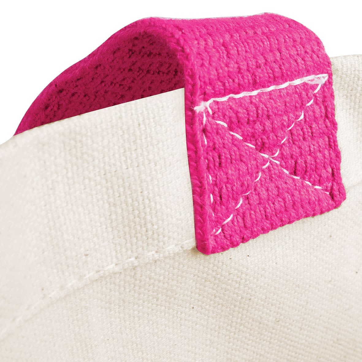 Shopper Bicolore in Juta 42x33x19cm W422 fucsia cuciture