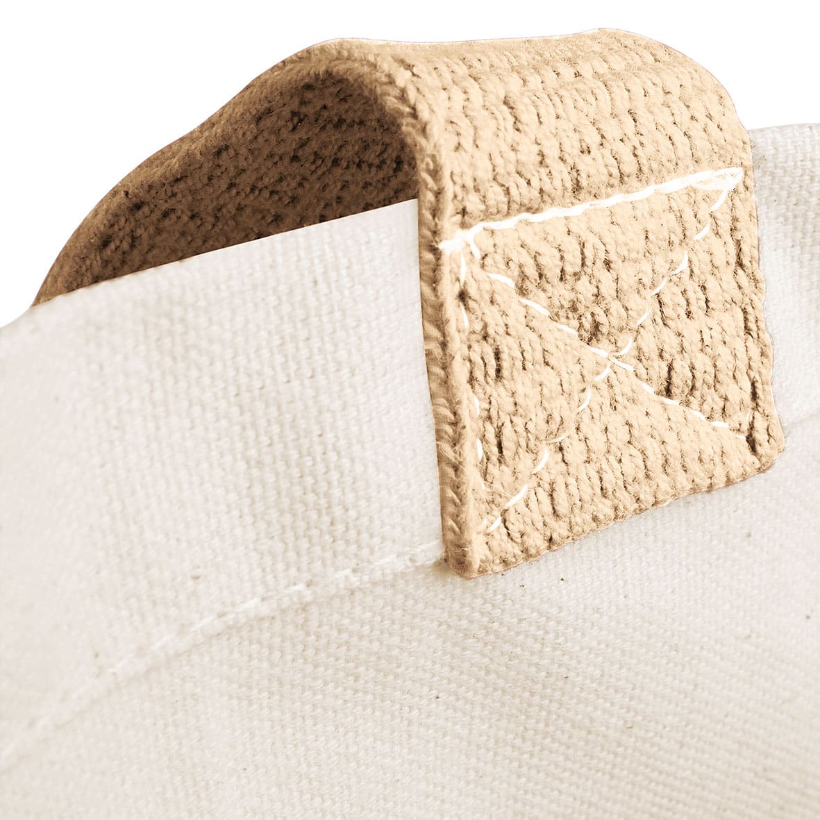 Shopper Bicolore in Juta 42x33x19cm W422 naturale cuciture