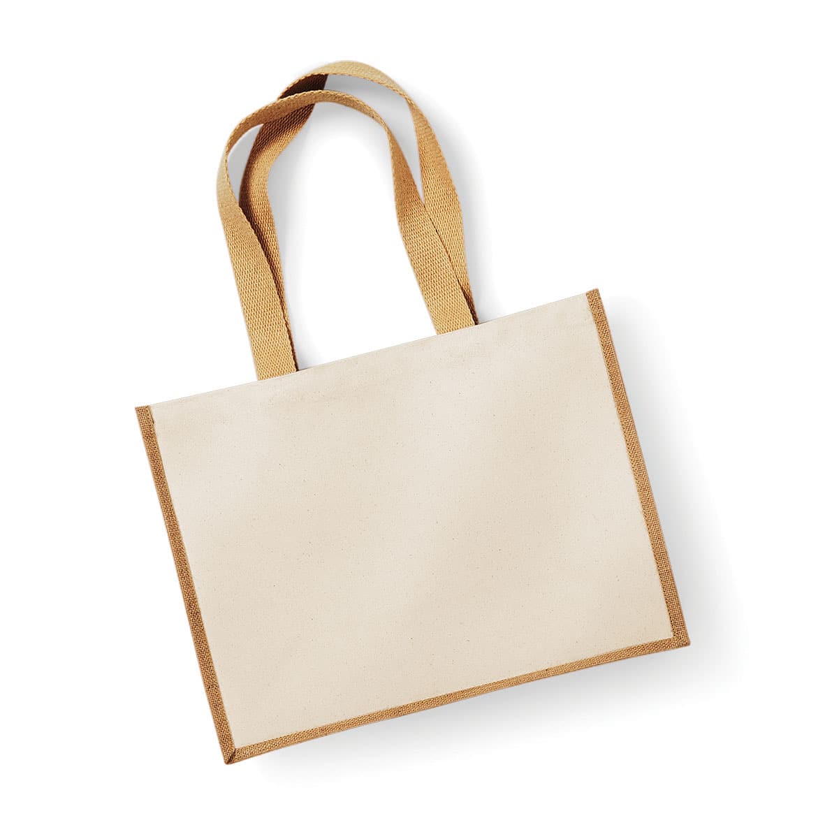Shopper Bicolore in Juta 42x33x19cm W422 naturale flat