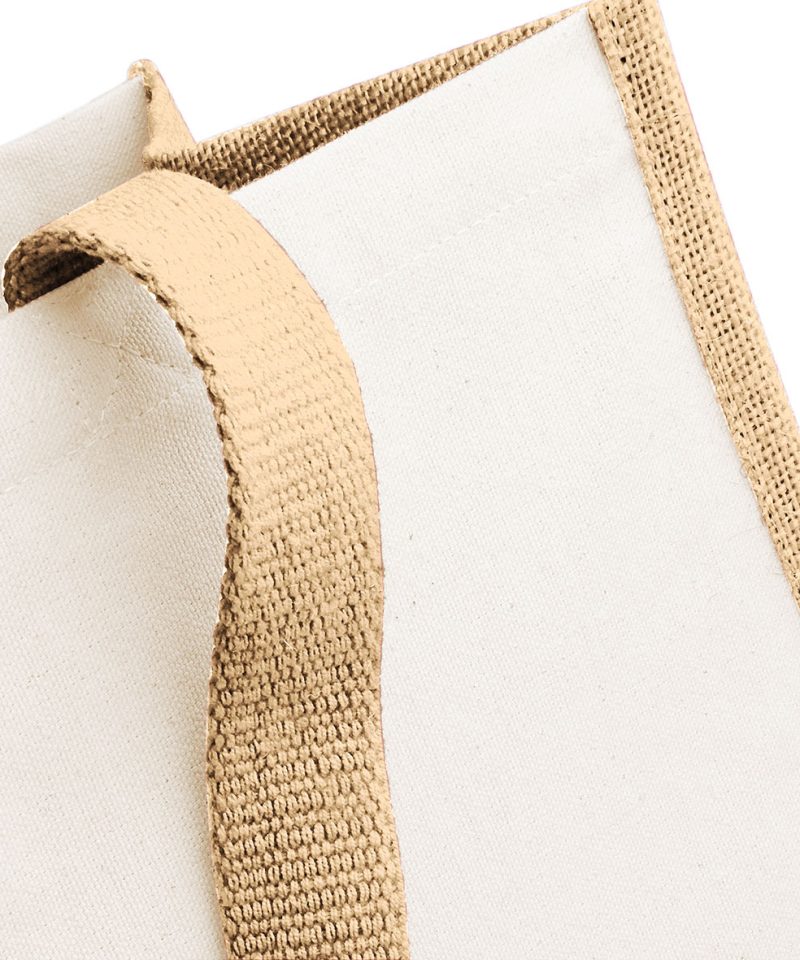 Shopper Bicolore in Juta 42x33x19cm Westford Mill W422 35 Shopper Bicolore in Juta 42x33x19cm W422 seam
