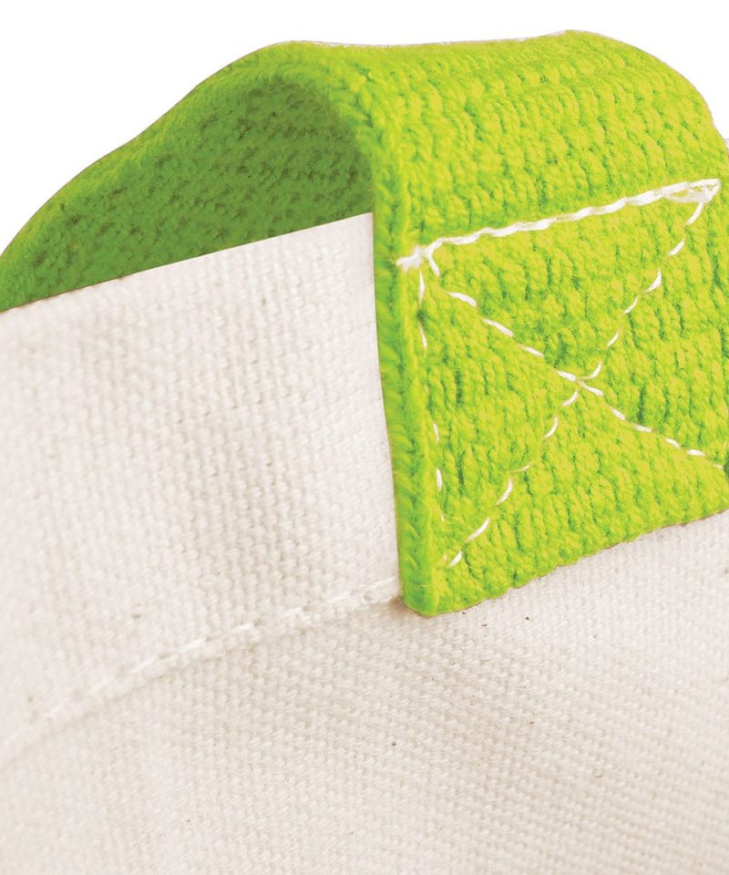 Shopper Bicolore in Juta 42x33x19cm Westford Mill W422 33 Shopper Bicolore in Juta 42x33x19cm W422 verde cuciture