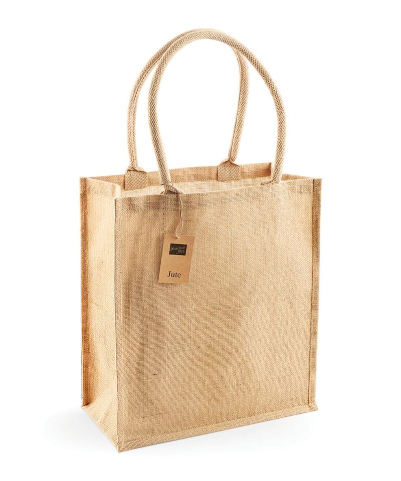 Shopper in Juta 36x41x17cm Westford Mill W409 10 Borsa Shopper in Juta Laminata 36x41x17cm W409