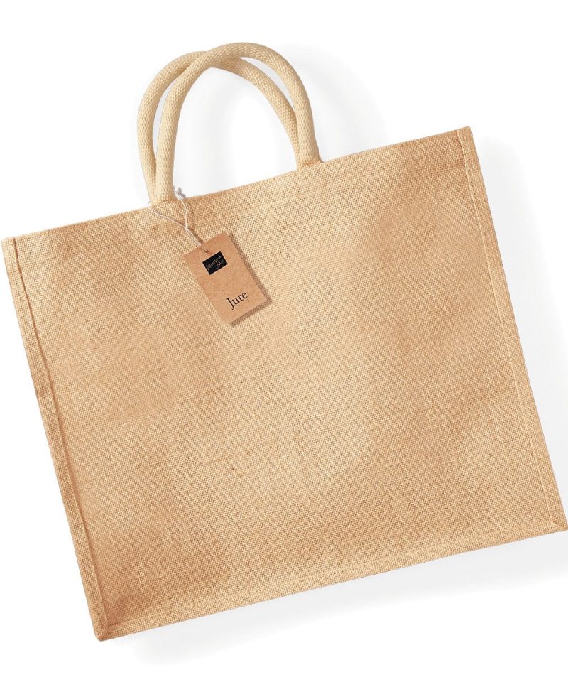 Borsa in Juta Maxi 45x39x21cm Westford Mill W408 8 Borsa in Juta Maxi 45x39x21cm Westford Mill W408 fronte