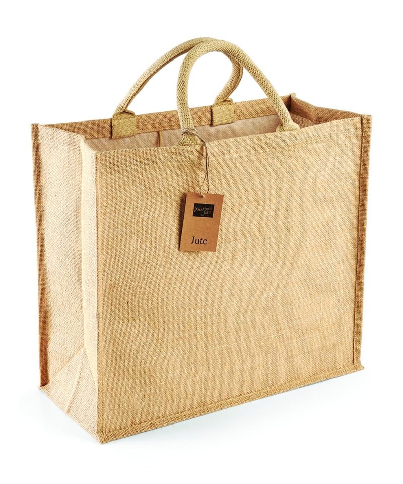 Borsa in Juta Maxi 45x39x21cm Westford Mill W408 7 Borsa in Juta Maxi 45x39x21cm Westford Mill W408 lato b