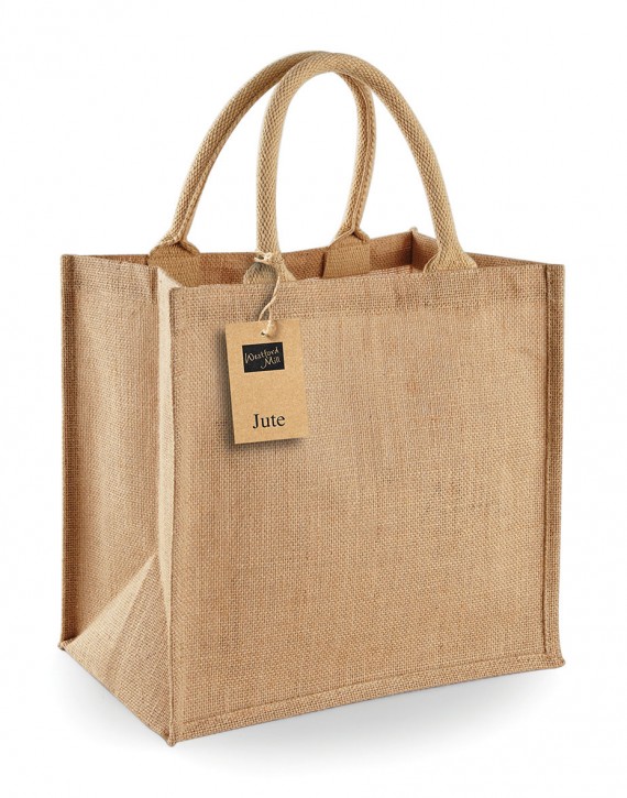 Borsa Shopper in Juta Media Doppi manici W413 Borsa Shopper in Juta Media Doppi manici W413