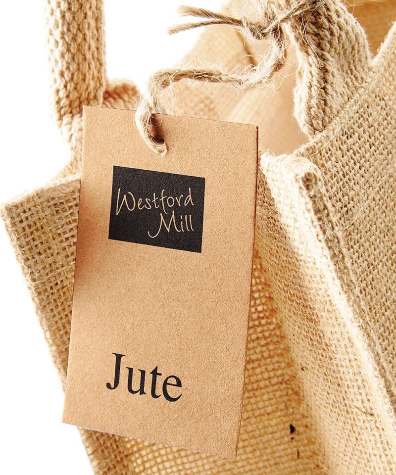 Shopper in Juta MINI 20x20x12cm Westford Mill W411 11 Shopper in Juta MINI 20x20x12cm Westford Mill W411 hangtag