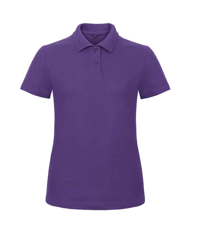 Polo Donna Basic Manica Corta B&C Collection BCPWI11 Viola-Porpora