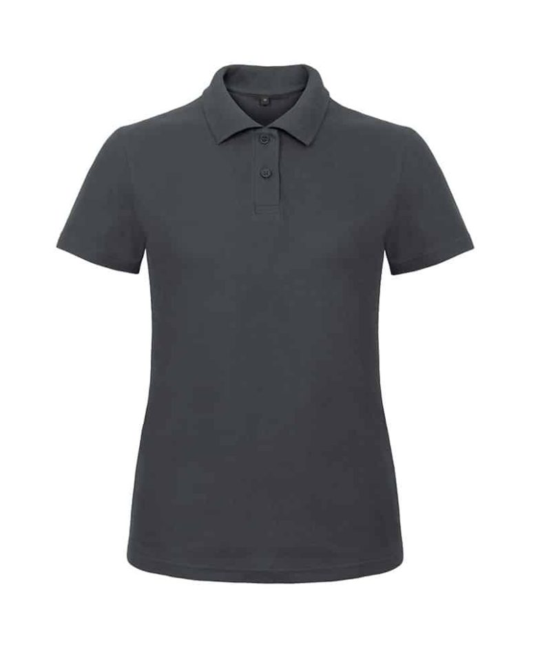 Polo Donna Basic Manica Corta B&C Collection BCPWI11 grigio scuro
