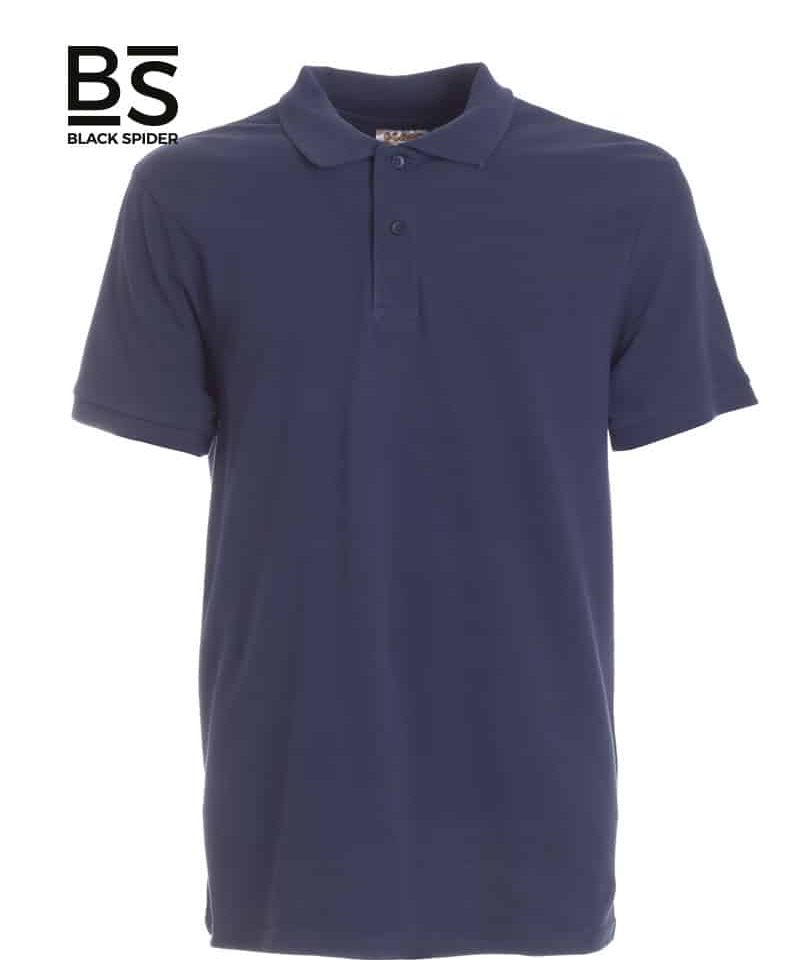 Polo-Manica-Corta-Black-Spider-BSP180-Blu-Navy