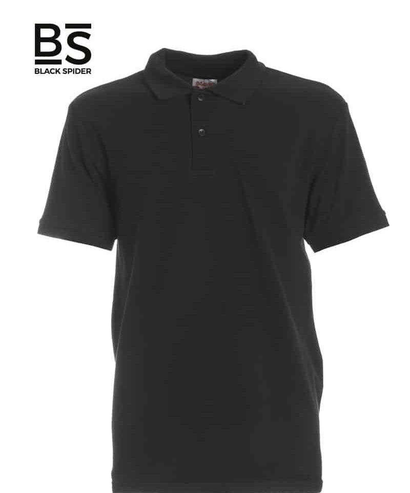 Polo-Manica-Corta-Black-Spider-BSP180-Nero
