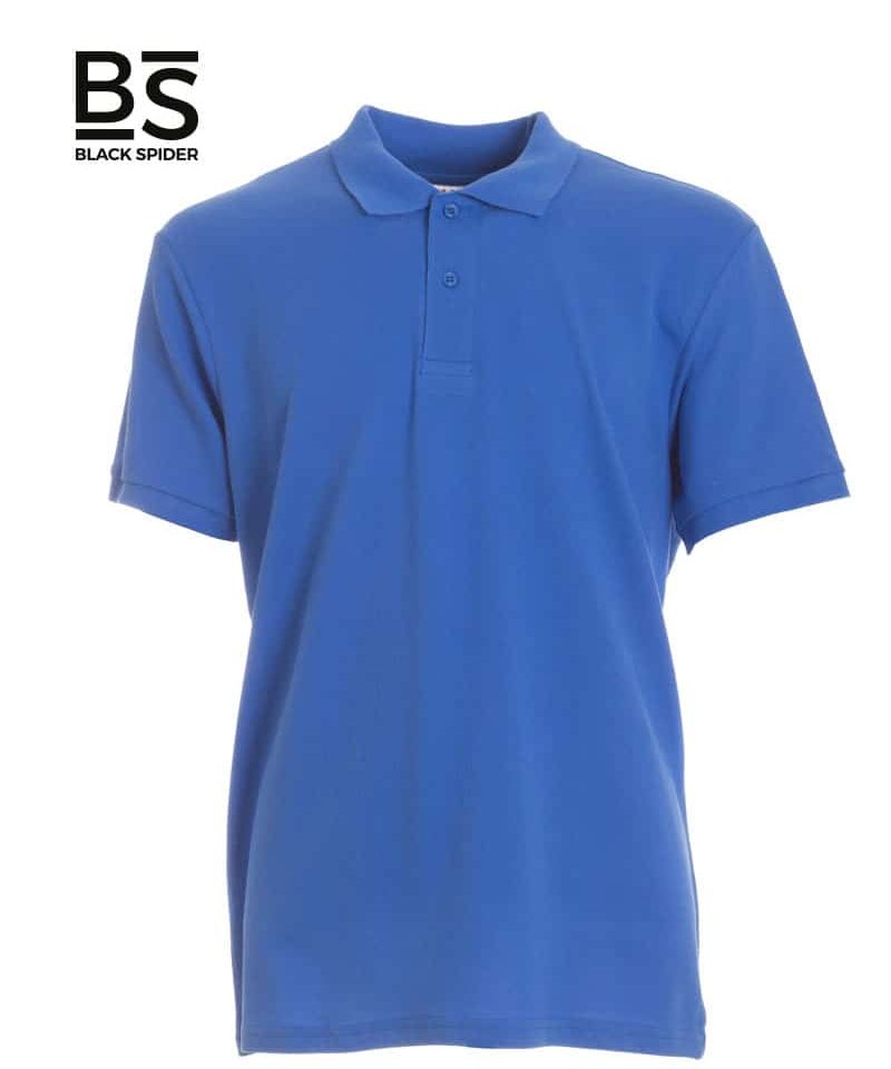 Polo-Manica-Corta-Black-Spider-BSP180-Royal-Blu
