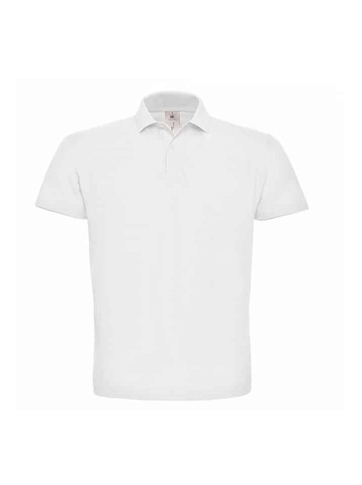 Polo Uomo manica Corta B&C BCID001 Bianco