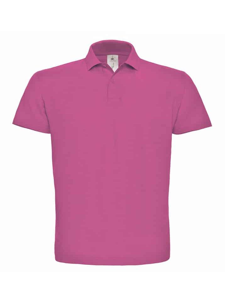 Polo Uomo manica Corta B&C BCID001 Fuxia