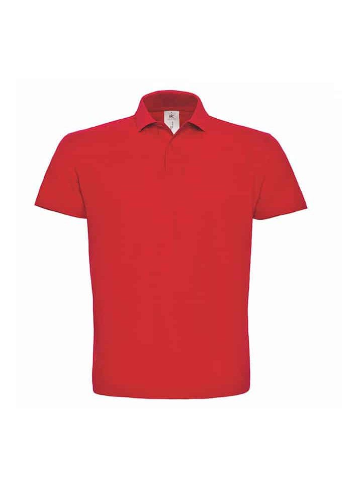 Polo Uomo Basic Manica Corta BC Collection BCID001 37 Polo Uomo manica Corta B&C BCID001 Rosso